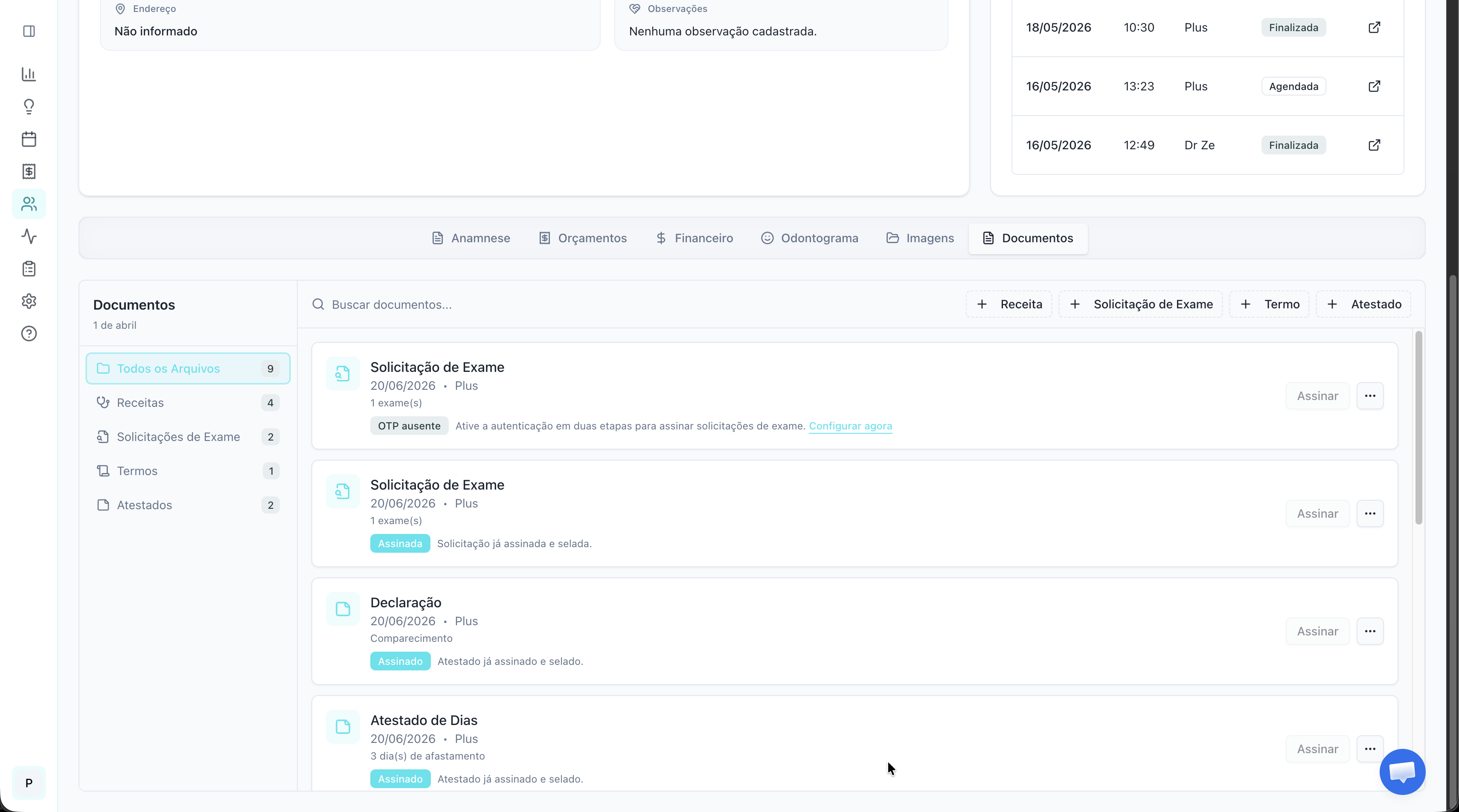 Documentos e arquivos com assinatura digital no Denvio Gestão